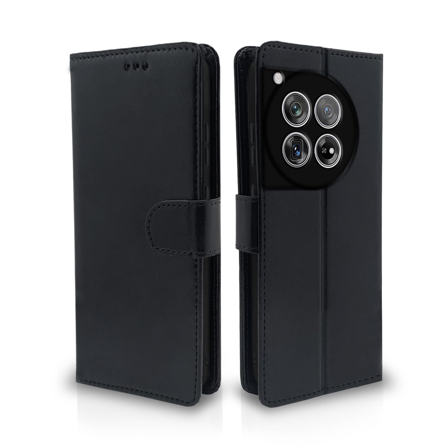 OnePlus 12 5G Wallet flip case in black by Pikkme