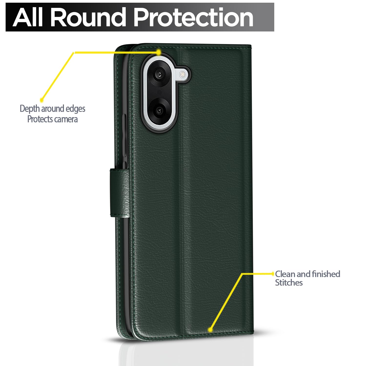 Pikkme OnePlus Nord green flip cover – photo 4