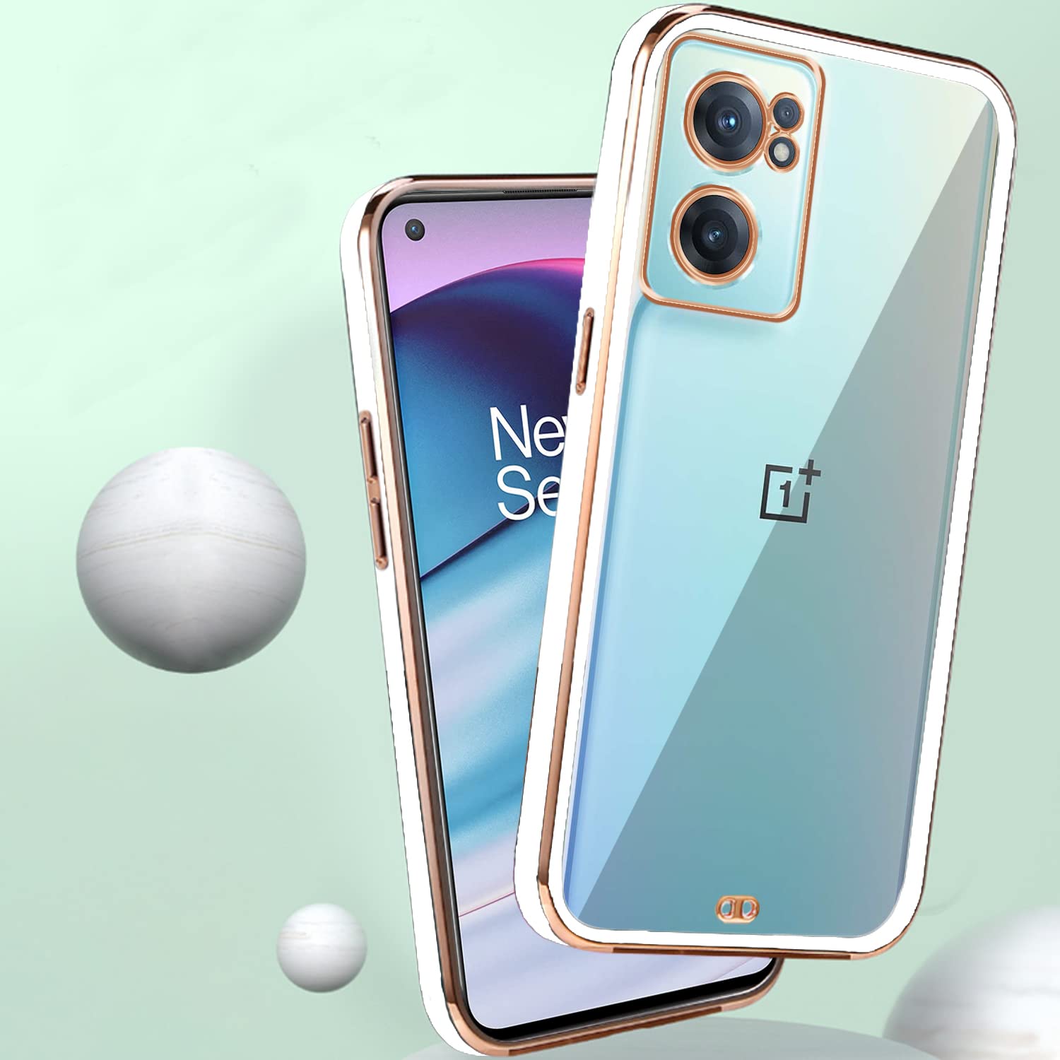 Thermoplastic polyurethane, white mobile cover for OnePlus Nord CE 2 5G – Pikkme – photo 4