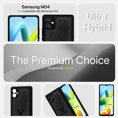 Pikkme Samsung M04 Leather black mobile cover – photo 2