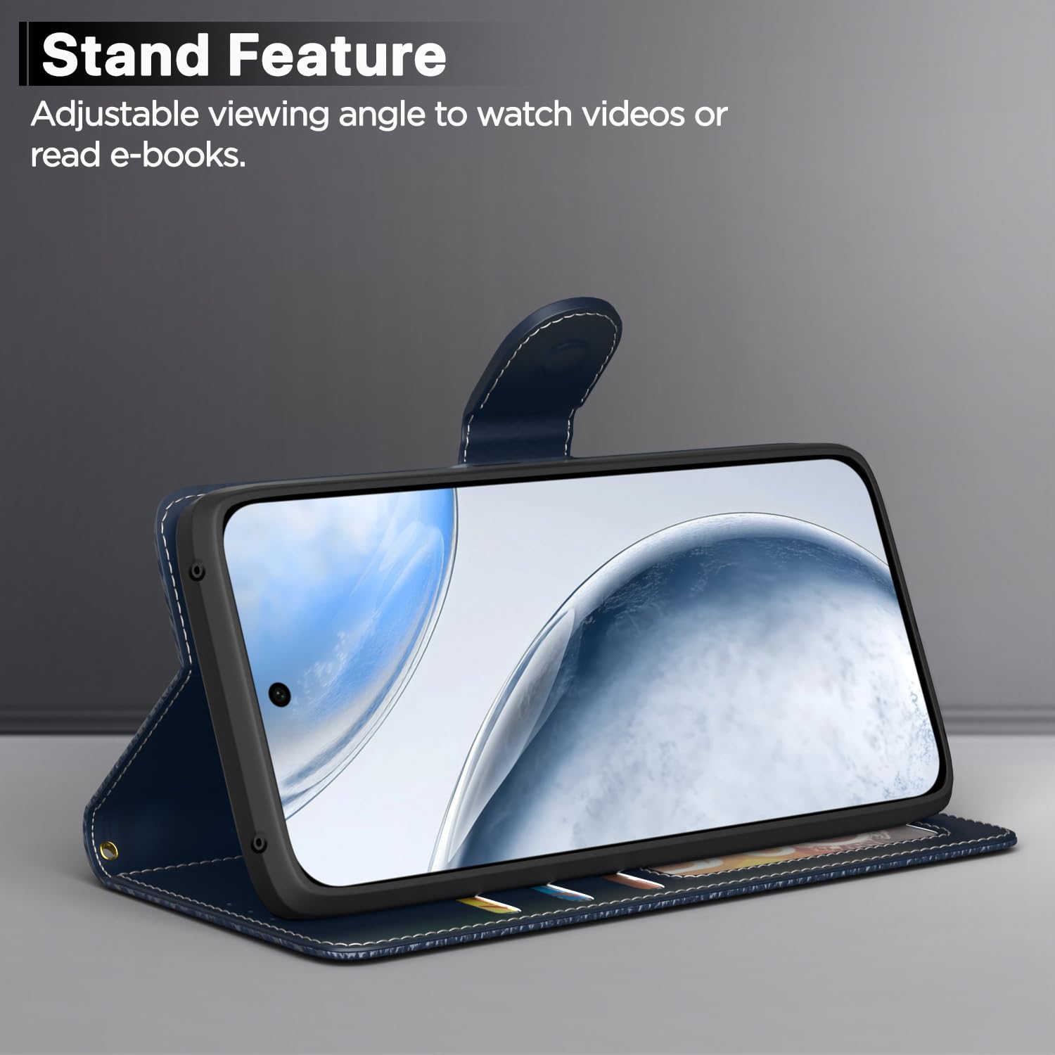Vivo X200 FE 5G flip cover in blue by Pikkme – photo 3