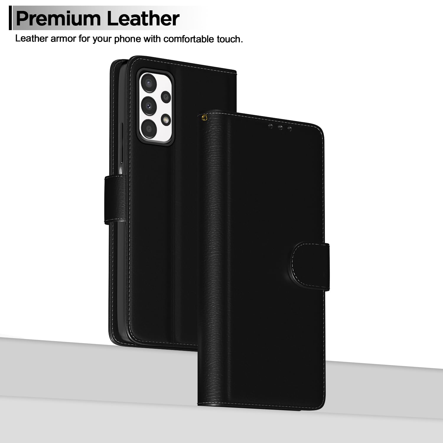 Pikkme Samsung A13 4G Wallet black flip cover – photo 2