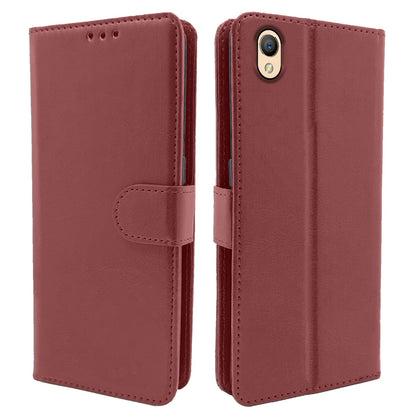 Pikkme Oppo A37 Vintage Flip Cover (Brown)