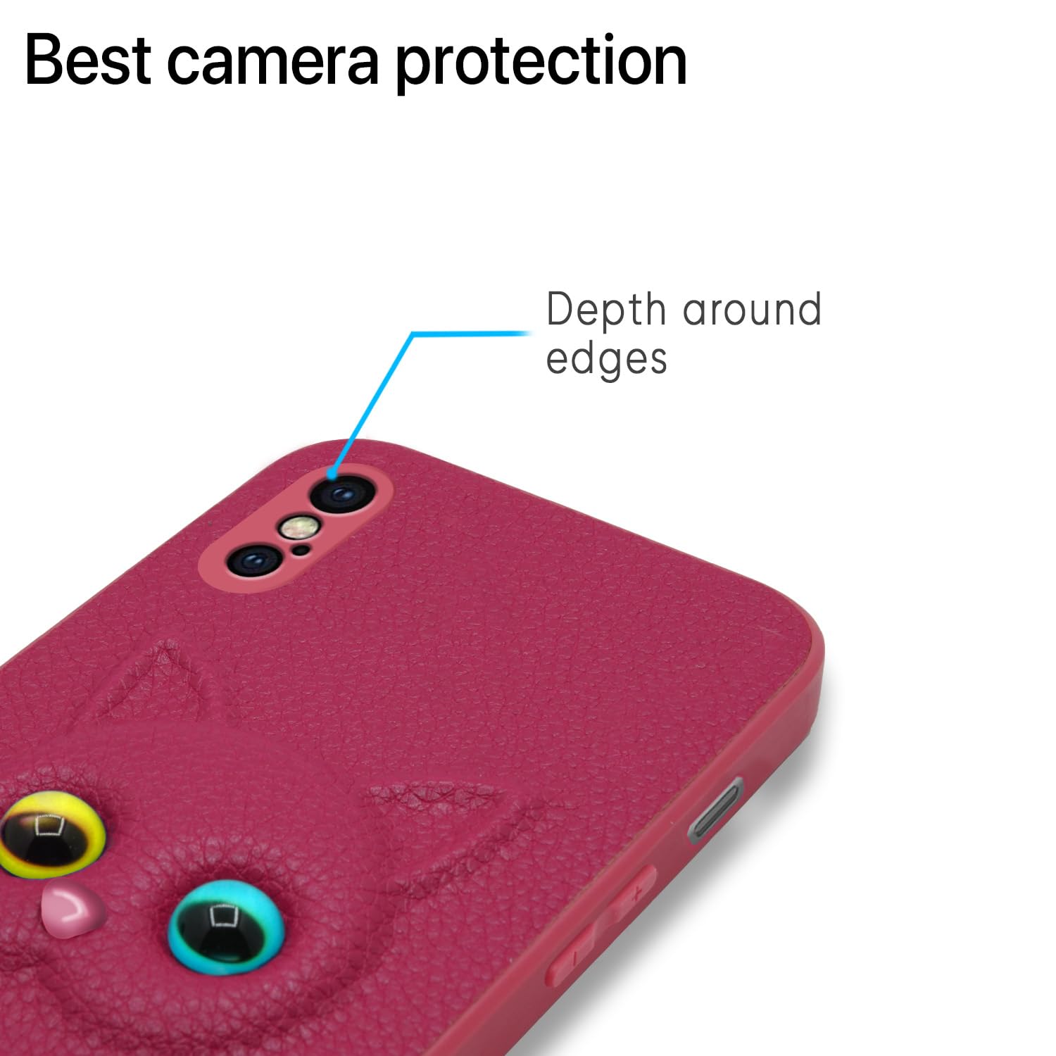 Pikkme pink Cat mobile cover for iPhone X/XS – photo 5