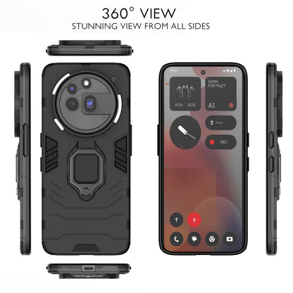 Pikkme Nothing Phone 3a Pro 5G D5 Tough Armor Bumper Case (Black)