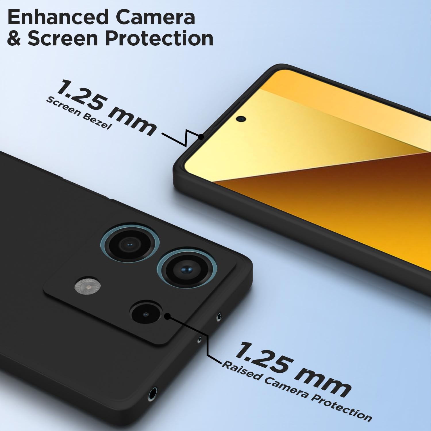 Pikkme Redmi Note 13 5G Matte black back cover – photo 6