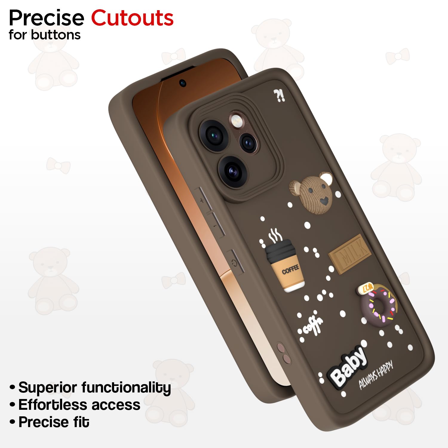Brown phone cover for Oppo Reno 15 Pro Mini 5G/3D – Pikkme – photo 6