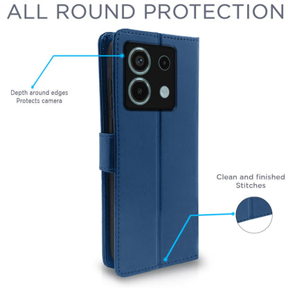 Redmi Note 13 Pro 5G Wallet wallet flip cover in blue by Pikkme – photo 4