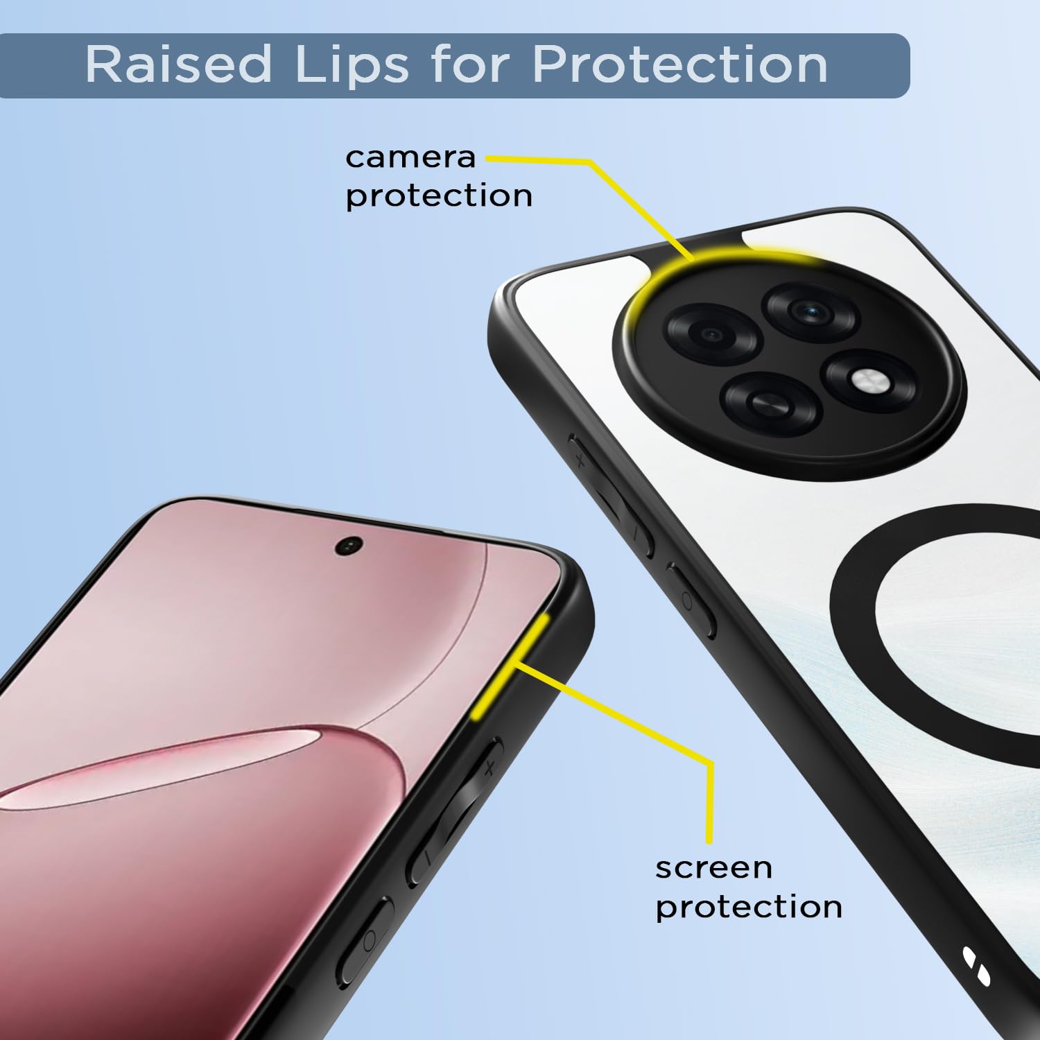 Oppo F31 Pro Plus 5G MagSafe mobile back cover in black mag-safe by Pikkme – photo 4