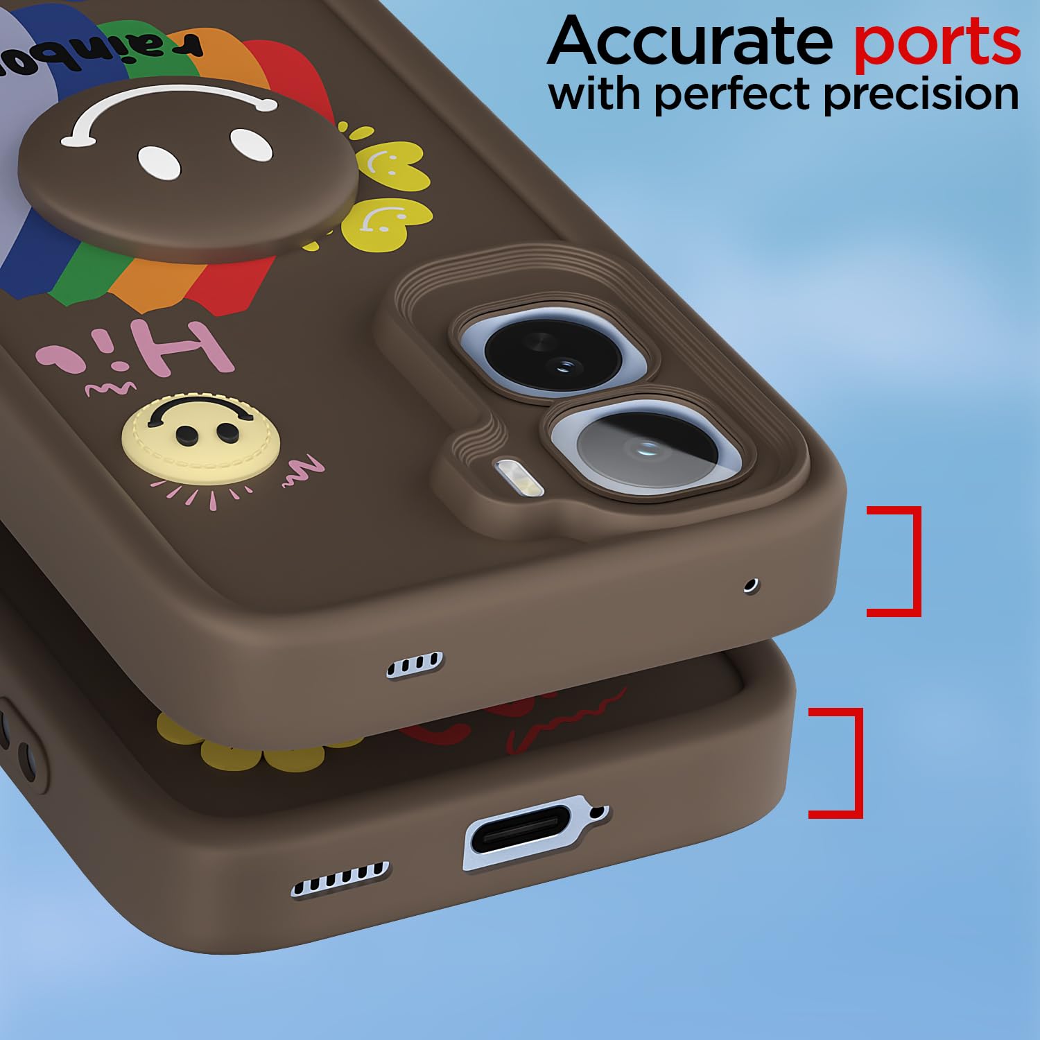 Pikkme brown Soft Silicone mobile back cover for Vivo T5 Pro 5G – photo 4