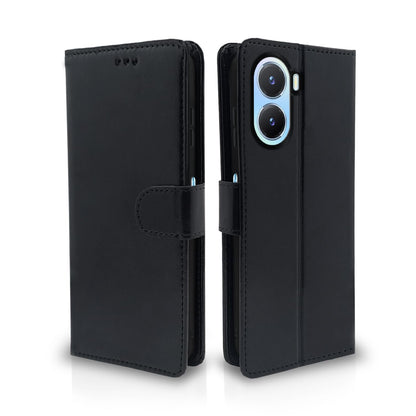 Black Wallet flip cover for Vivo T2X/Y16/Y56 5G – Pikkme