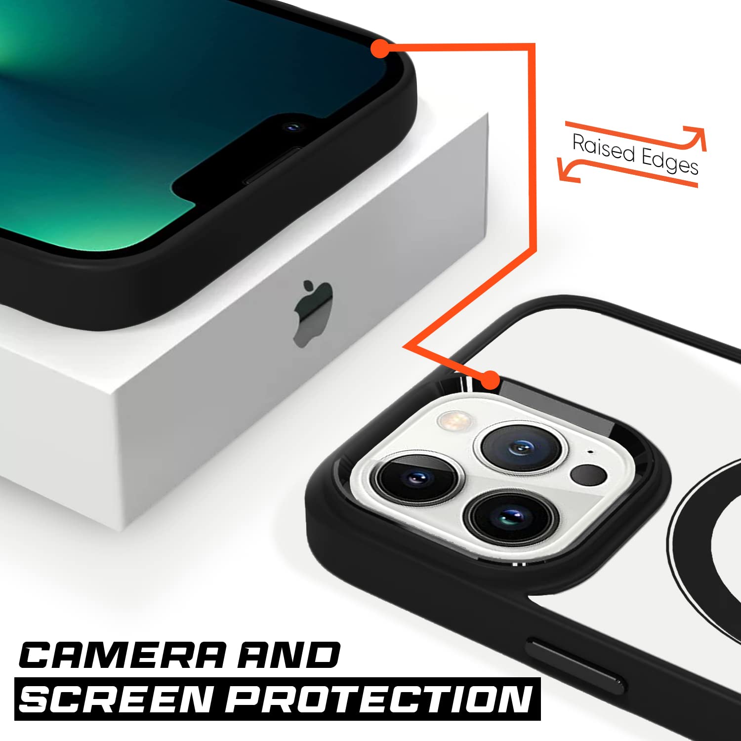 Pikkme iPhone 12 Pro Magsafe Back Cover (Black)