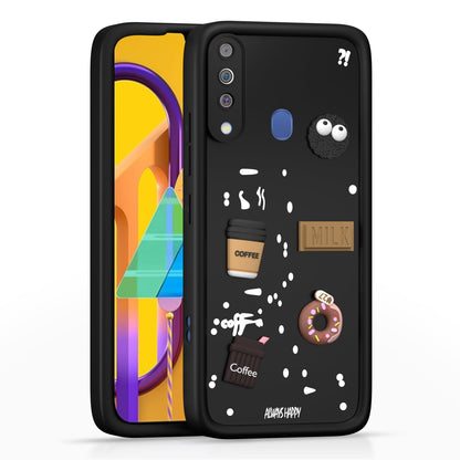Black Silicone phone cover for Samsung M30/3D – Pikkme