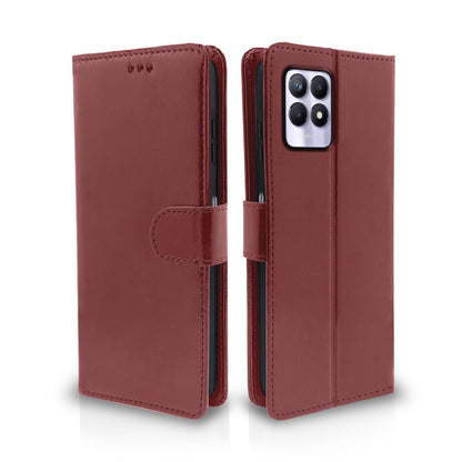 Realme Narzo 50/8i 4G flip case in brown by Pikkme