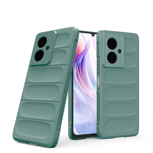 Pikkme Redmi 13C 5G ZigZag Back Cover (Green)