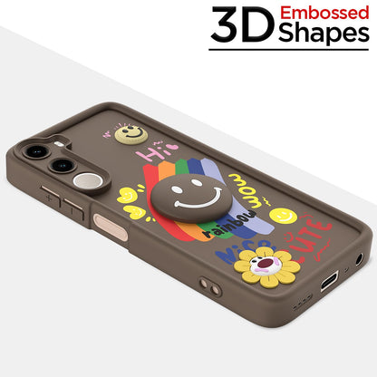Pikkme brown Smile Rainbow back cover for Poco M7 Plus 5G – photo 3