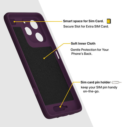 Pikkme Realme P4 Lite 4G MagSafe purple back cover – photo 6