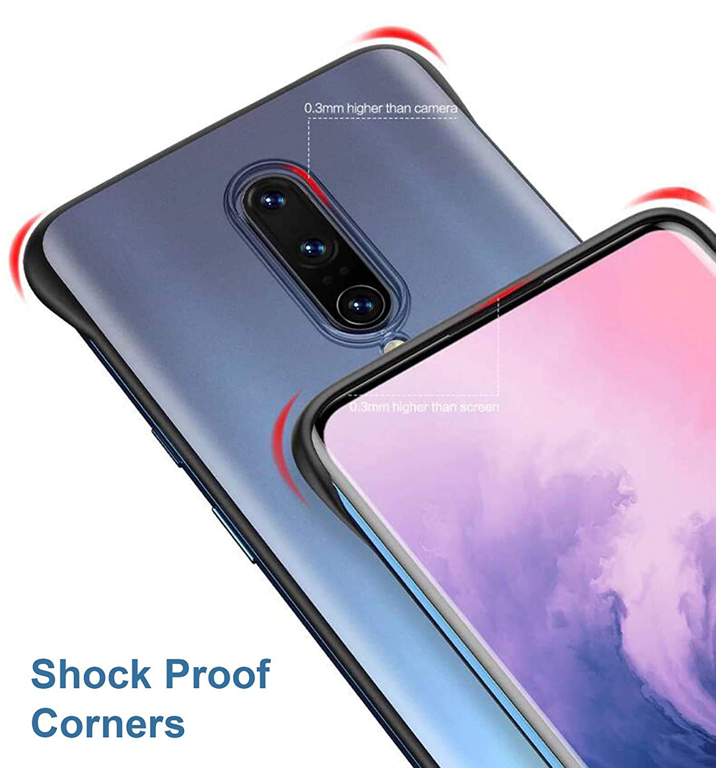 OnePlus 7 Pro Frameless phone cover in black by Pikkme – photo 4
