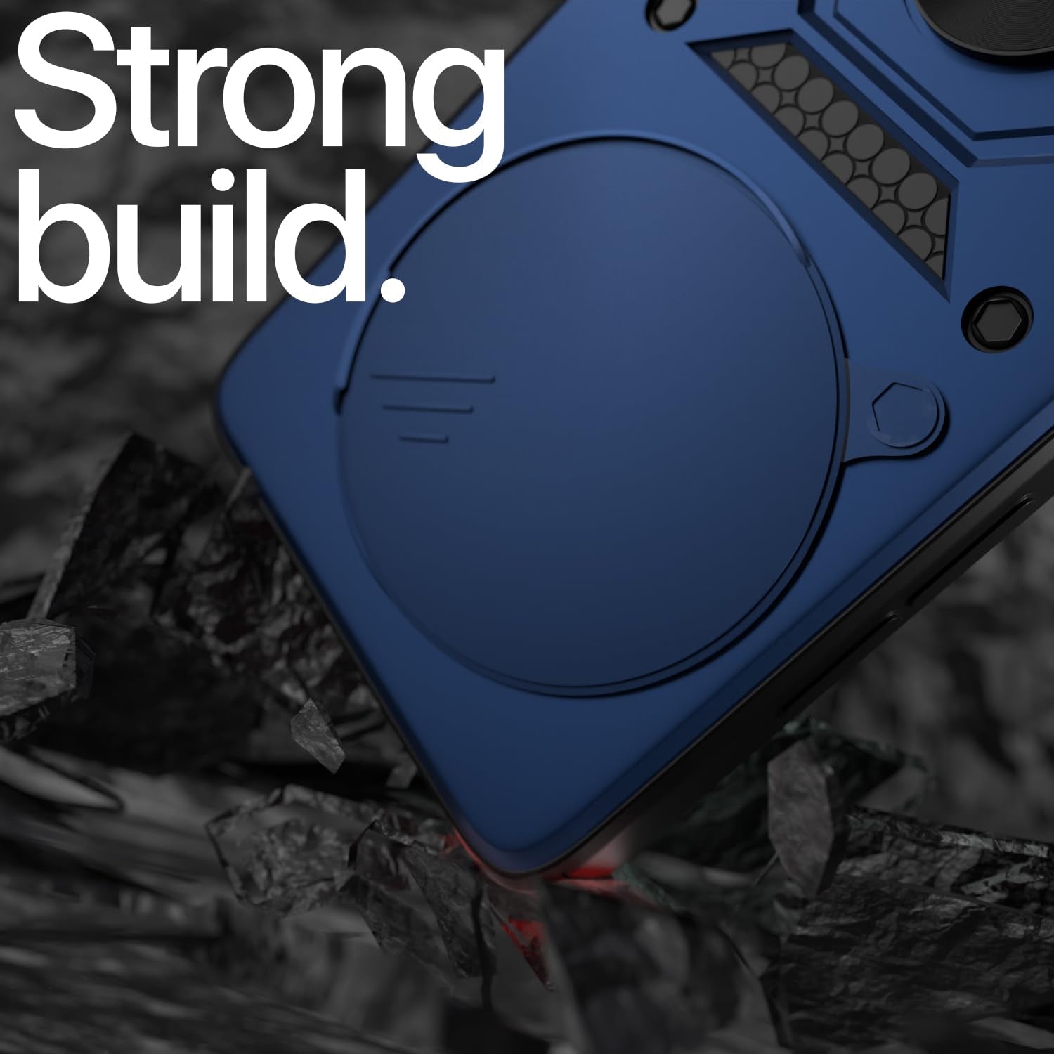 Pikkme Realme P3 Pro 5G D10 Tough Armor Back Cover (Blue)