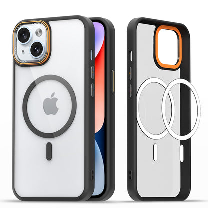 Black mag-safe MagSafe back cover for iPhone 14 – Pikkme