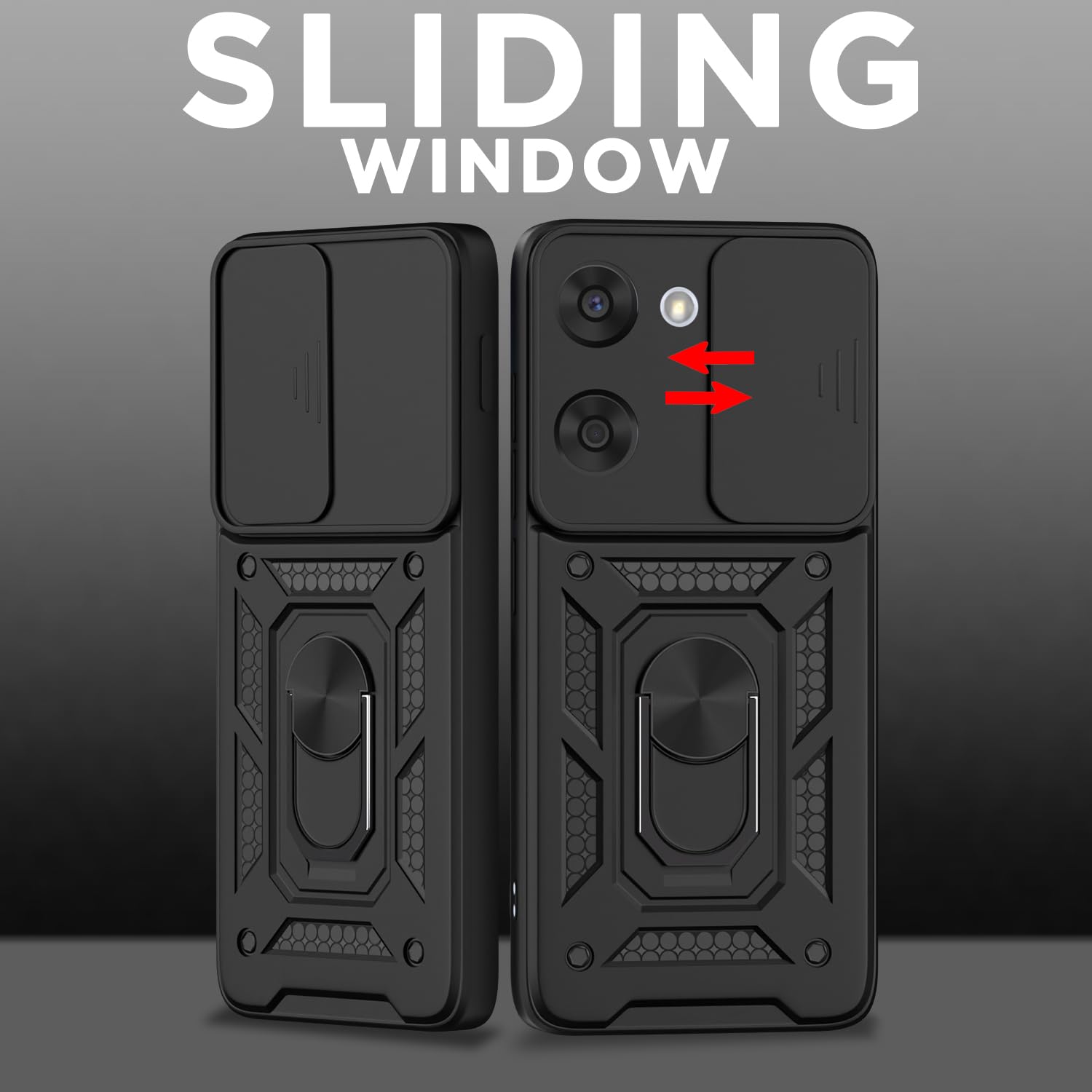 Pikkme OnePlus Nord CE 5 5G D10 Tough Armor Back Cover (Black)