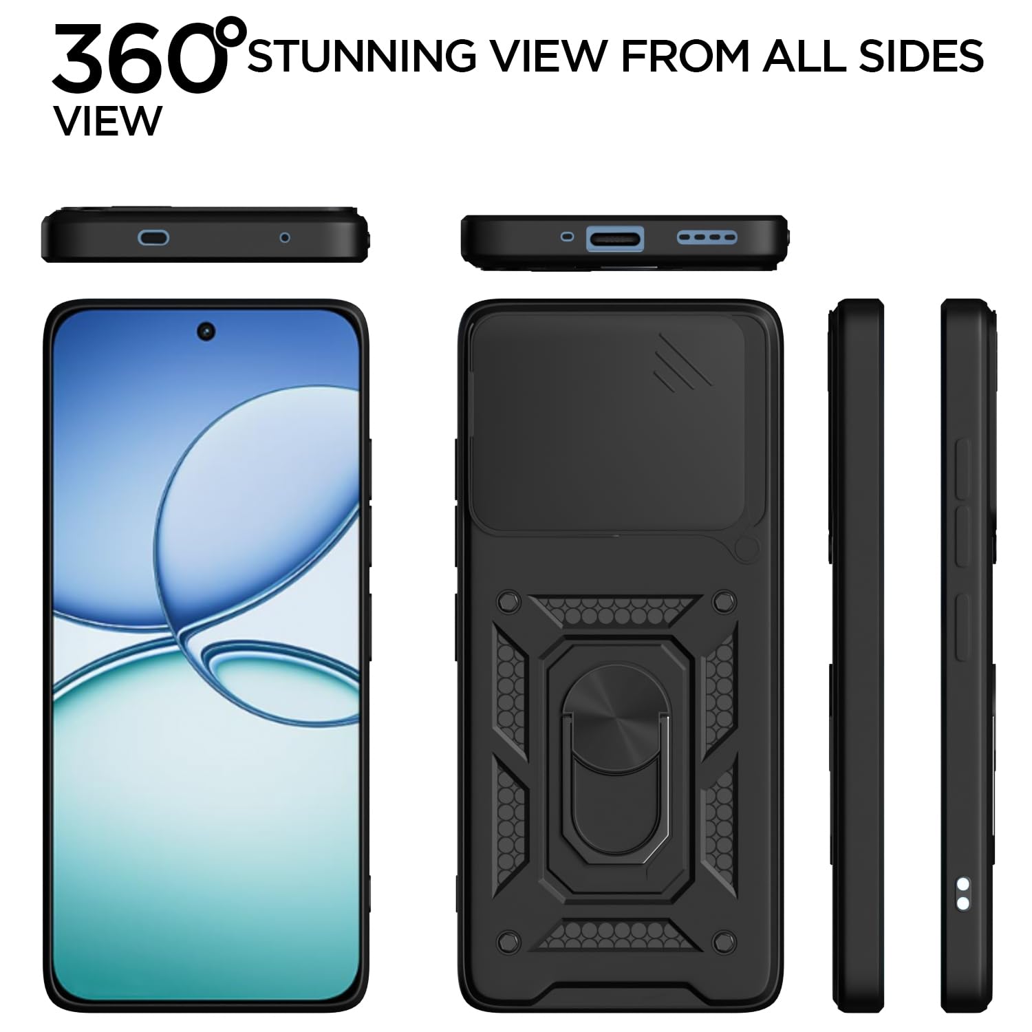 Black mobile cover for Realme 15T 5G/Narzo 90 5G/360 – Pikkme – photo 5