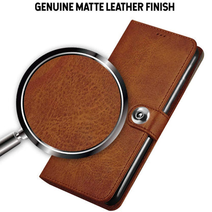 Pikkme Samsung A50/A50s/A30s Button brown wallet flip cover – photo 2