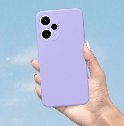 Pikkme Poco F5 5G Soft Matte Silicone Shockproof Case (Purple)