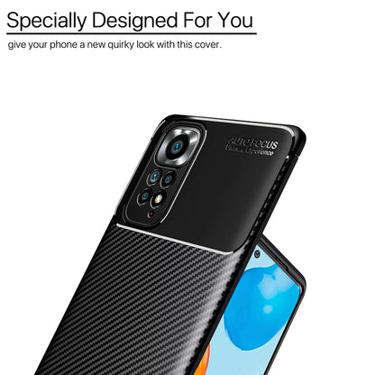 Redmi Note 11 Pro/Note 11 Pro Plus 5G Carbon mobile back cover in black by Pikkme – photo 6
