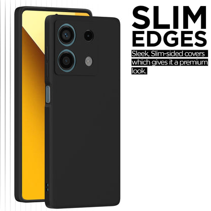 Redmi Note 13 5G Matte mobile back cover in black by Pikkme – photo 7