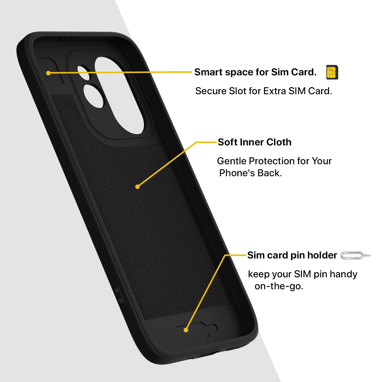 Pikkme Oppo Reno 15 Pro Mini 5G black mobile back cover – photo 6