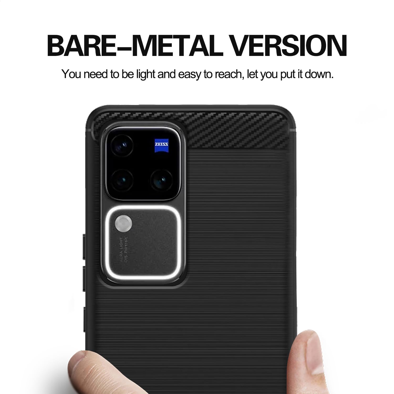Vivo V30 Pro 5G phone cover in black by Pikkme – photo 5