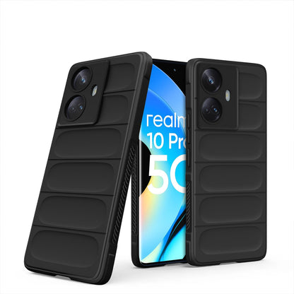 Pikkme Realme 10 Pro Plus 5G Liquid Silicone black phone cover