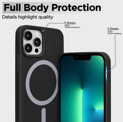 iPhone 13 Pro Soft Silicone phone cover in black by Pikkme – photo 2