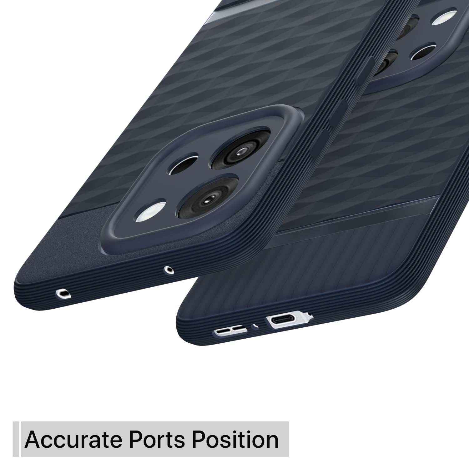 Blue Silicone mobile back cover for OnePlus 13S 5G – Pikkme – photo 4