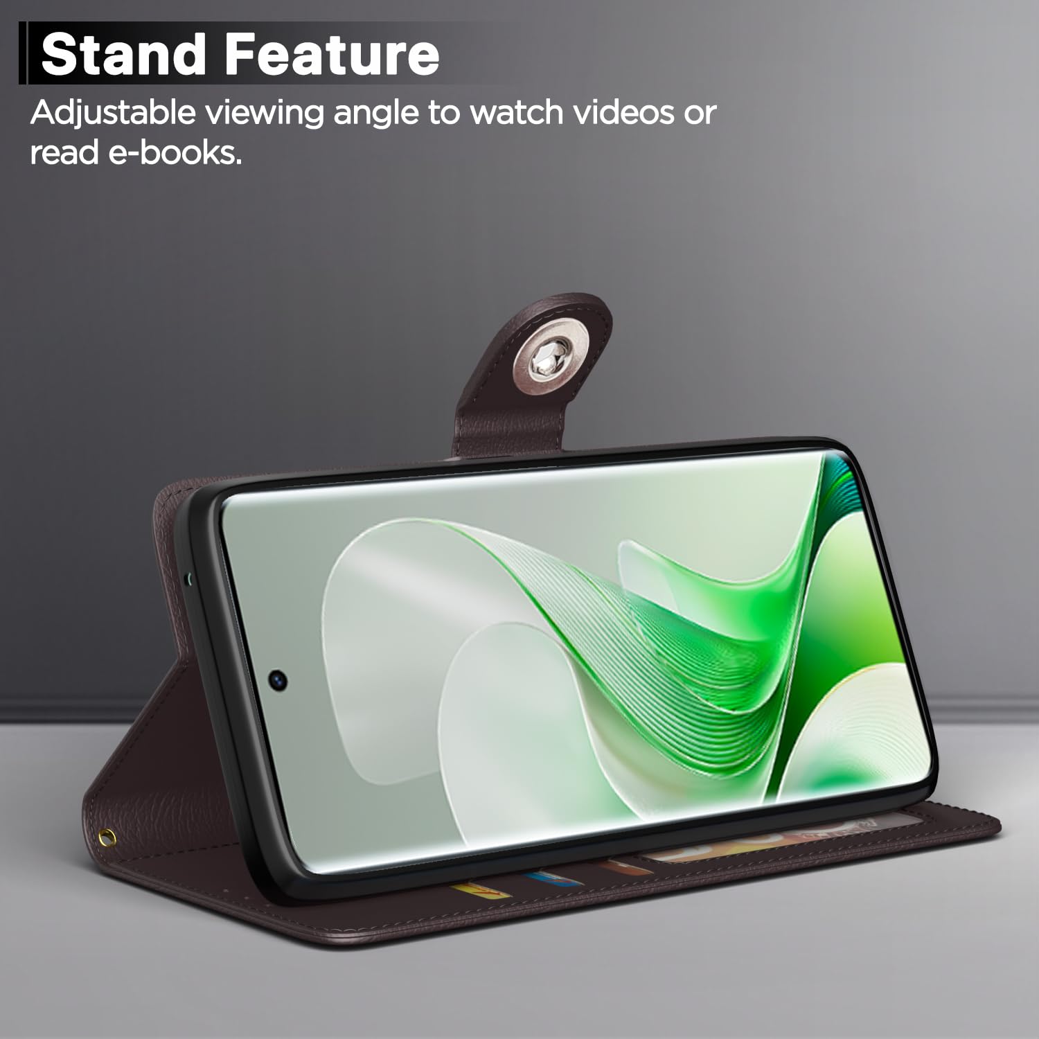 Pikkme coffee Button flip cover for Vivo V40e/iQOO Z9s 5G – photo 3