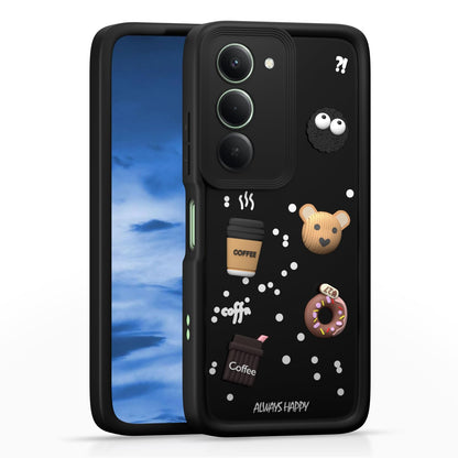Pikkme Redmi 15 5G/3D Silicone black phone cover