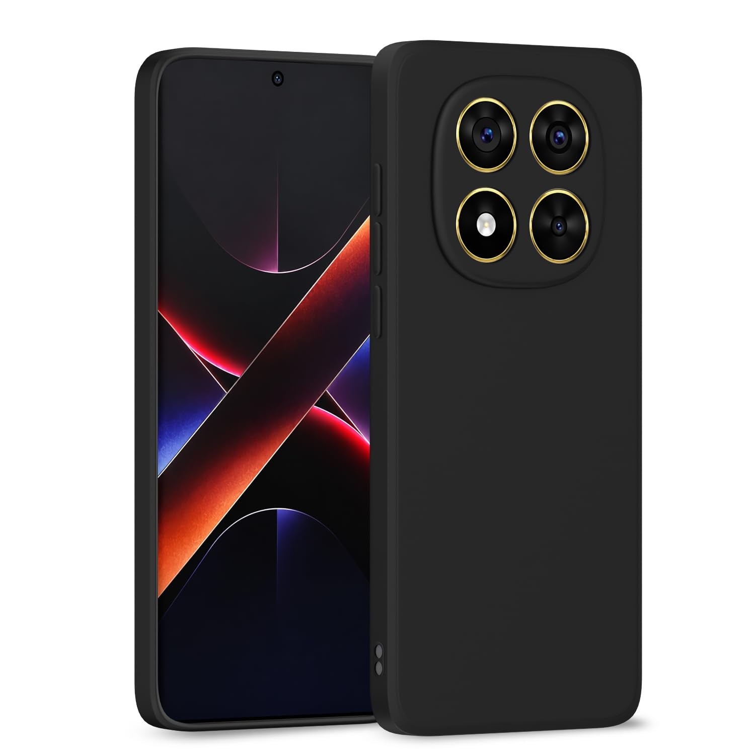 Black Matte mobile cover for Poco X7 5G – Pikkme