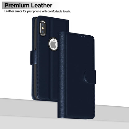 iPhone X/XS Wallet wallet flip cover in blue by Pikkme – photo 2