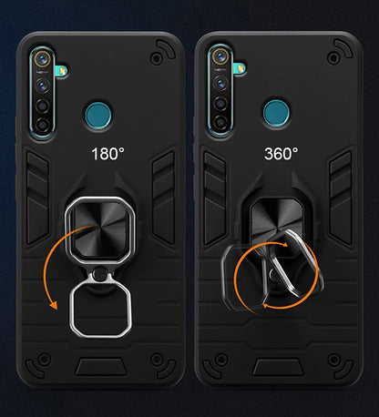 Pikkme Realme 5 Pro D5 Tough Armor black back cover – photo 3