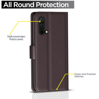 Pikkme OnePlus Nord CE 5G Wallet coffee flip case – photo 4