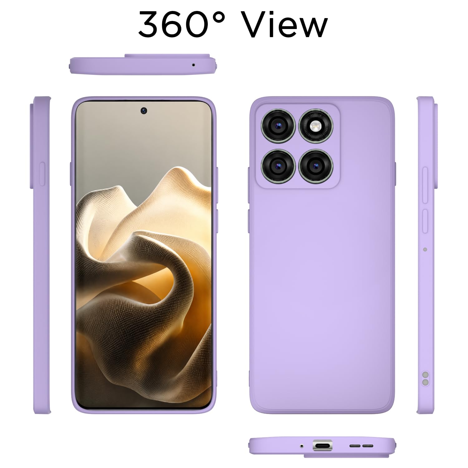 Pikkme Moto Edge 60 Pro 5G Matte purple back cover – photo 4