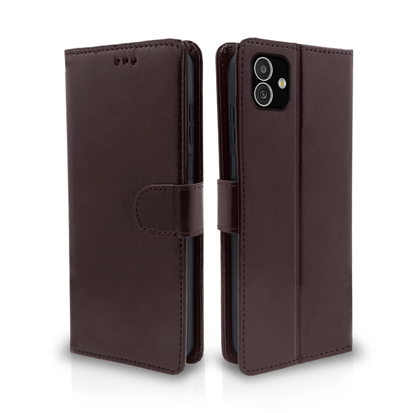 Pikkme Samsung Galaxy F14 5G Vintage Flip Cover | Coffee