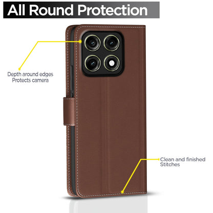 Moto Edge 70 Pro 5G wallet flip cover in tan by Pikkme – photo 4