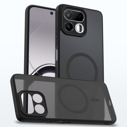 Realme 16T 5G MagSafe phone cover in black smoke mag-safe by Pikkme