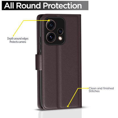 Oppo Reno 15 5G Wallet flip case in coffee by Pikkme – photo 4