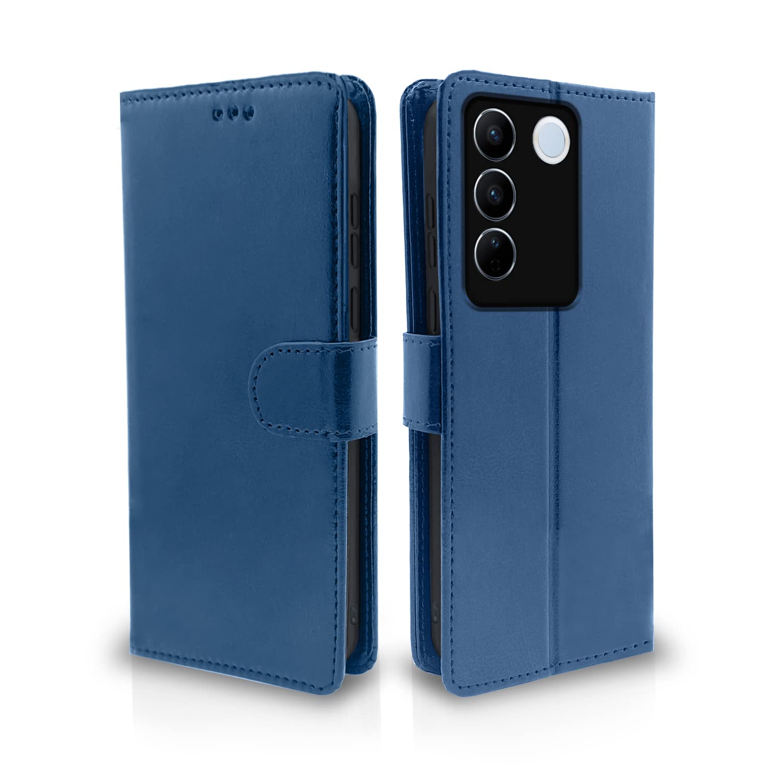Pikkme Vivo V27/V27 Pro 5G blue wallet flip cover
