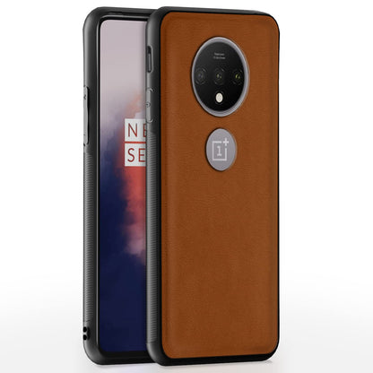 Pikkme camel Leather mobile cover for OnePlus 7T