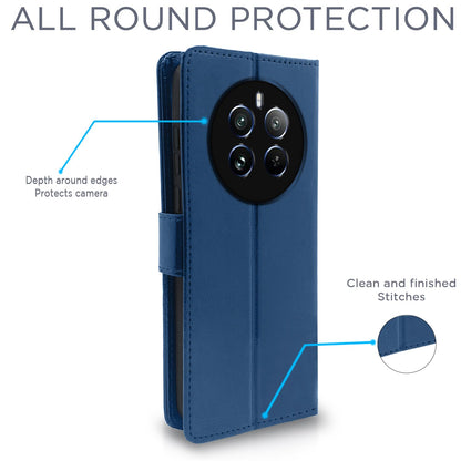 Pikkme blue Wallet wallet flip cover for Realme 12 Pro/12 Pro Plus 5G – photo 4