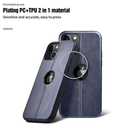 Pikkme blue Leather back cover for iPhone 13 – photo 7